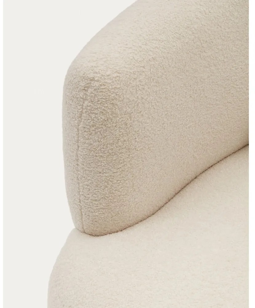 Krémszínű buklé fotel Martina – Kave Home