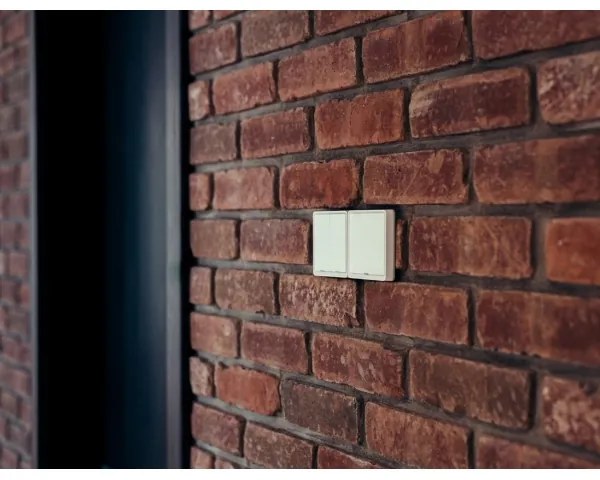 Immax NEO 07507L - Kapcsoló 2-gombos SMART 1xCR2430 Zigbee 3.0 Tuya