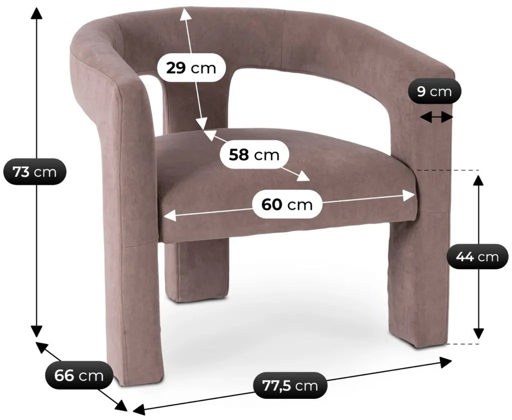 Modern Fotel Banra Színben. LILLE