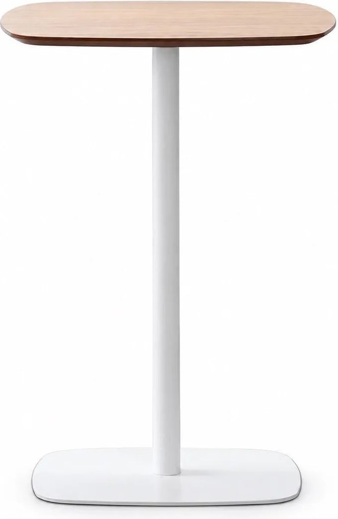 Bárasztal, kerek MDF asztallappal, Ø60 x 105 cm, 20 kg teherbírás, tölgy/fehér