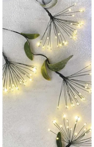 LED karácsonyi fényfüzér 300xLED 5,2+3 m meleg fehér