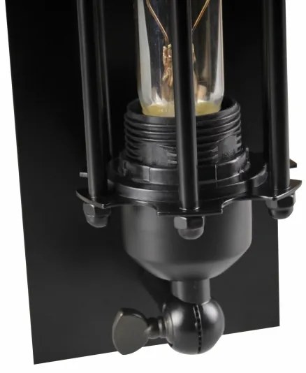 Fali lámpa RETRO 1xE27/20W/230V fekete