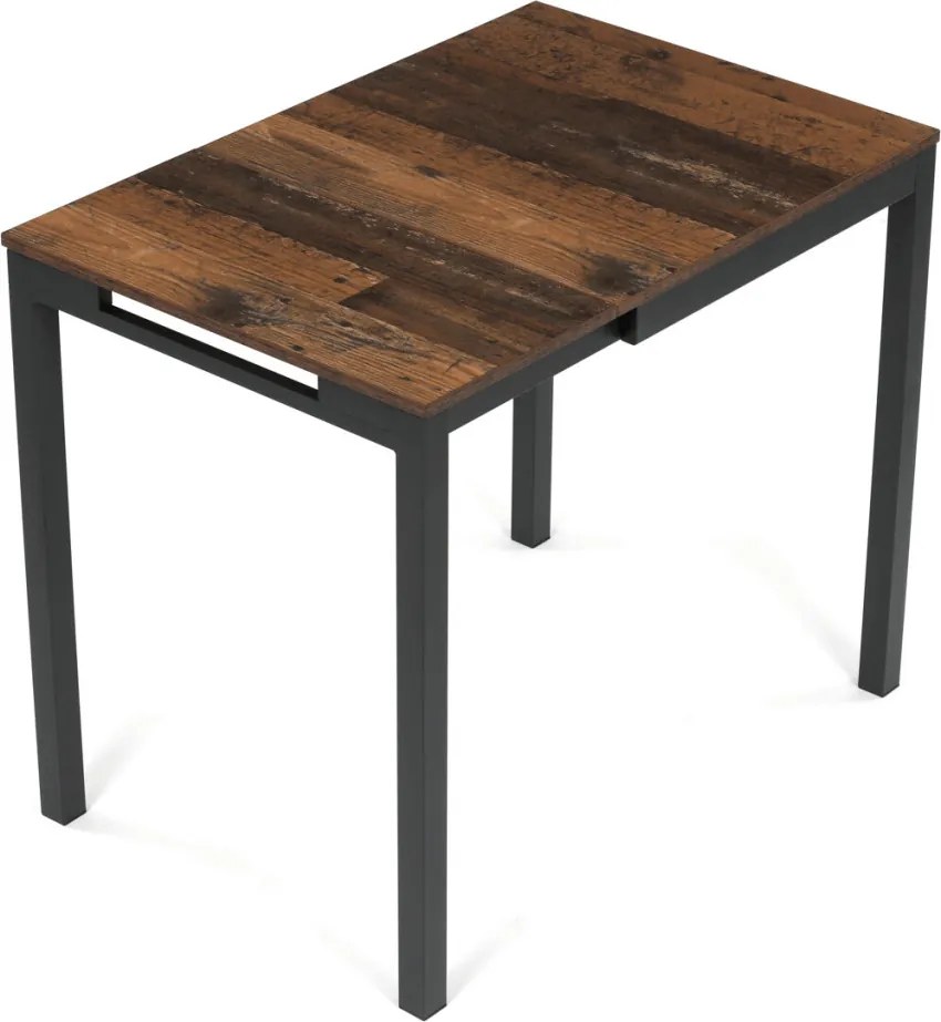 Jídelní stůl rozkládací 60-90x60 cm, melamin, old wood, GDT-206 OLW2