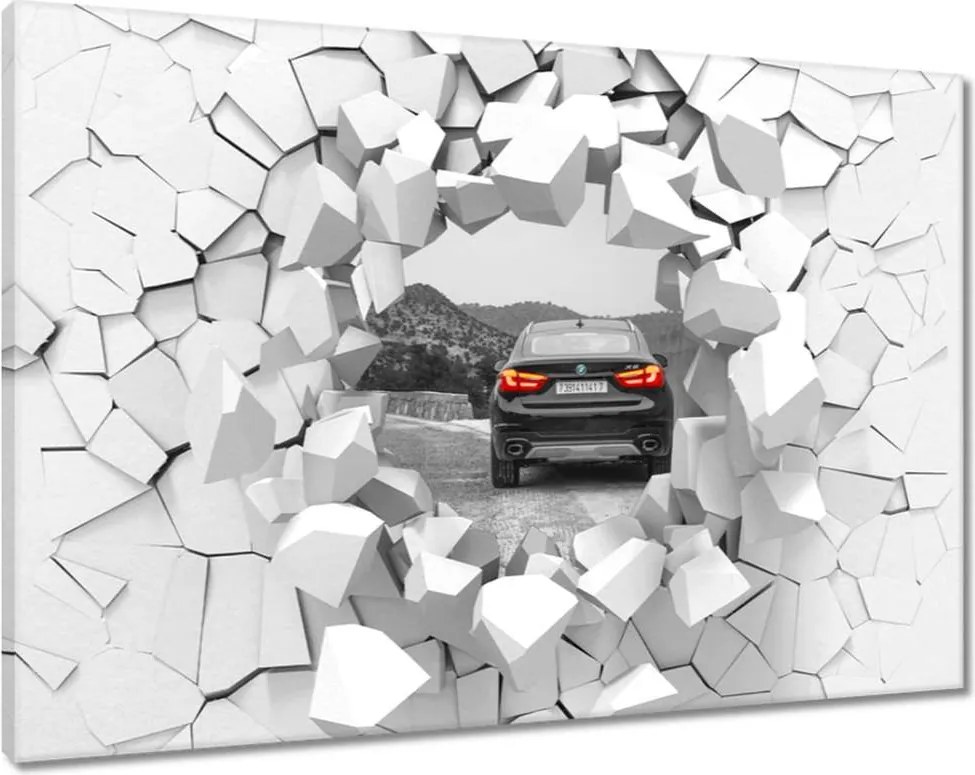 Vászonkép 60x40 Bmw fekete X6