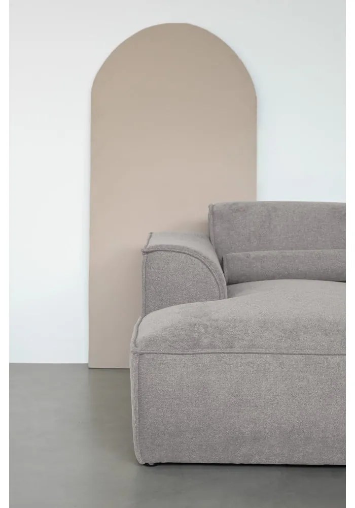 Világosszürke sarokkanapé (bal oldali) Flex Felix – Miuform