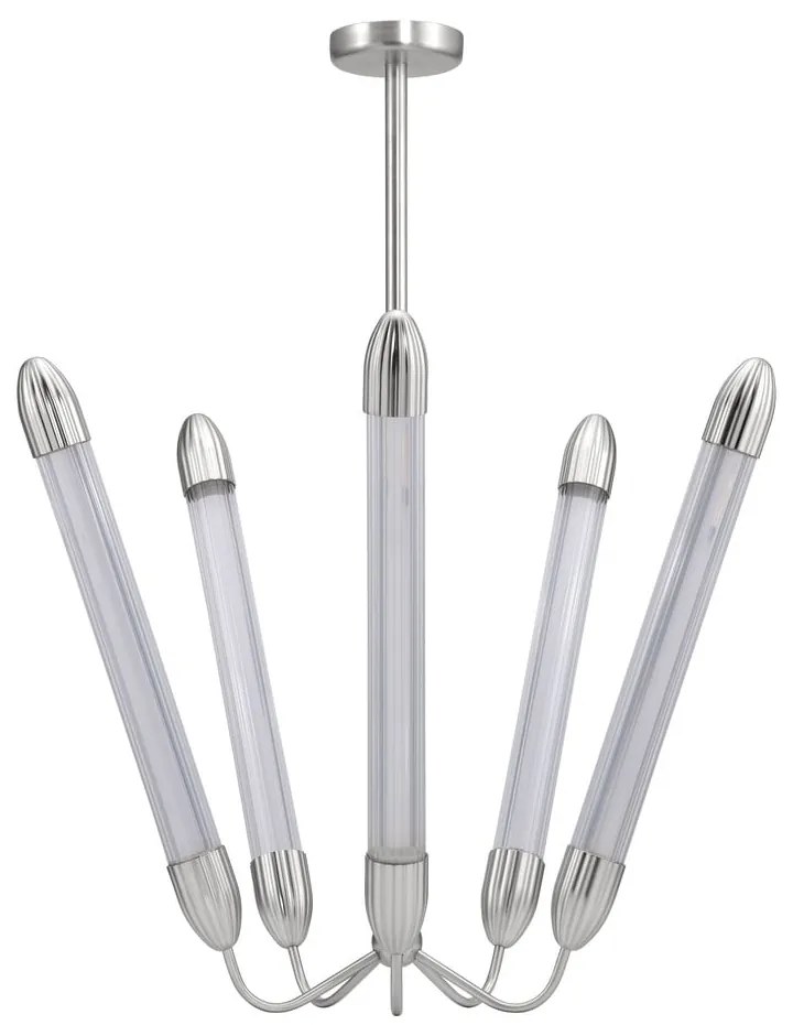 Ezüstszínű acél függőlámpa üveg búrával ø 86 cm Lemon Squeeze – UMAGE