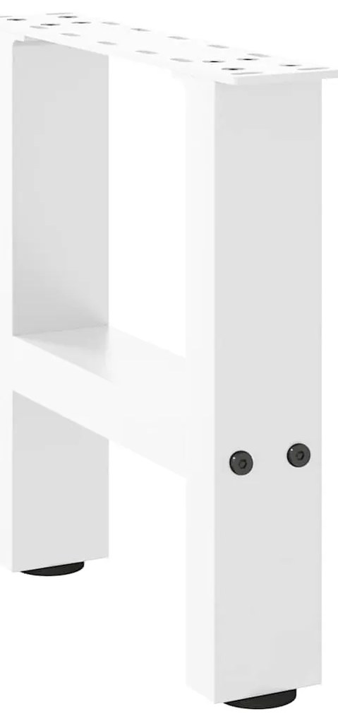 2 db fehér dohányzóasztal láb 30 x (30-31) cm acél