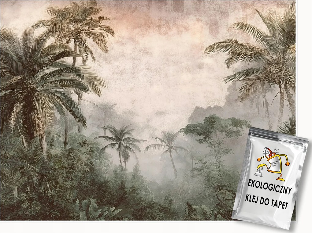 Fotótapéta Dzsungel Vintage Retro Hálószoba Nappali Tapéta Flizelina 400x280