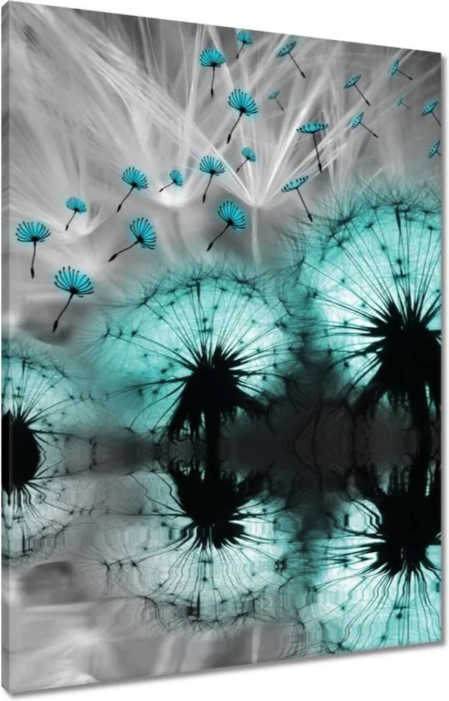 Vászonkép 60x80 Kék pitypangok