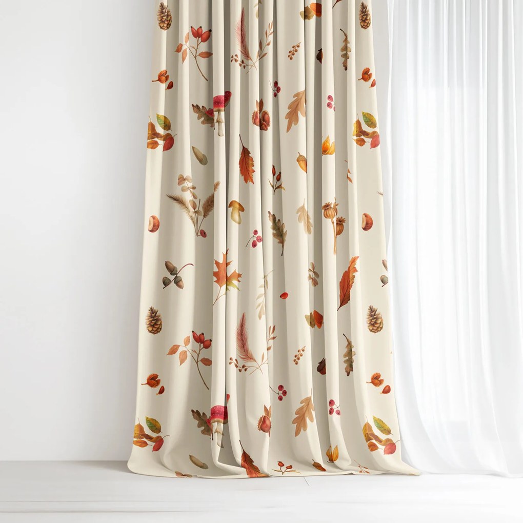 Goldea dekoratív drapéria - őszi természet 220x150 cm