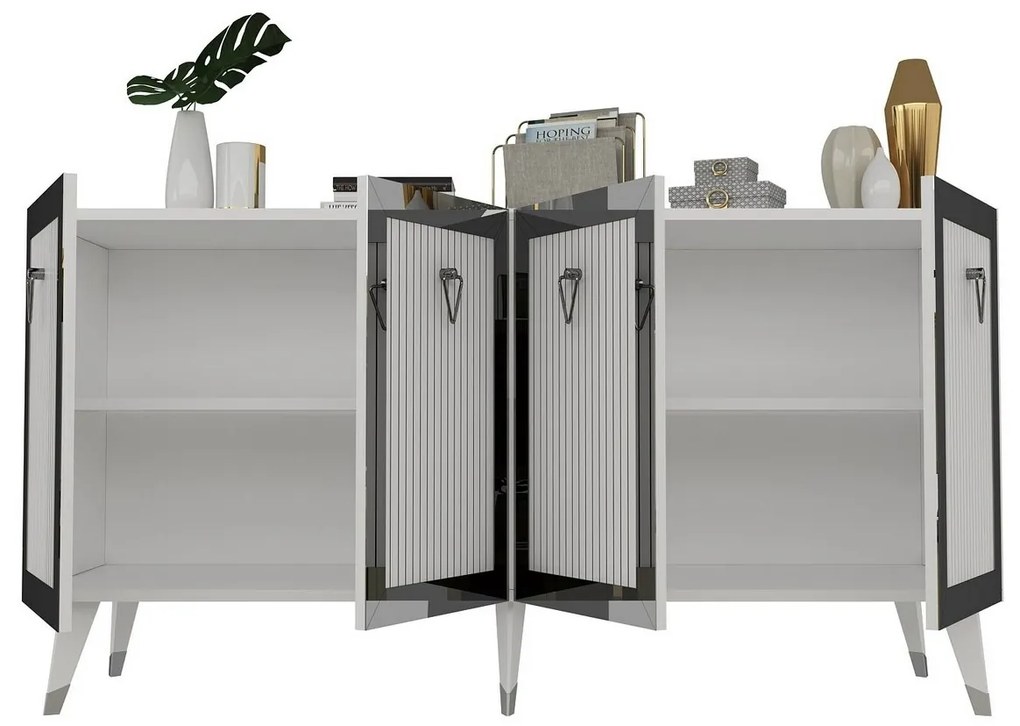 Bare White and Silver szekrény