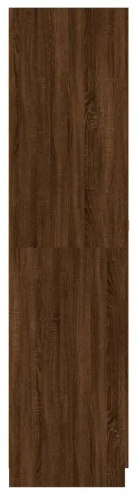 vidaXL barna tölgy színű szerelt fa ruhásszekrény 90x52x200 cm