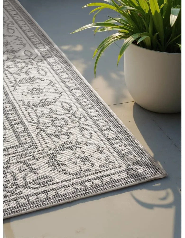 Szürke-elefántcsont színű kültéri-beltéri szőnyeg 120x170 cm Duet Kona – NORTHRUGS