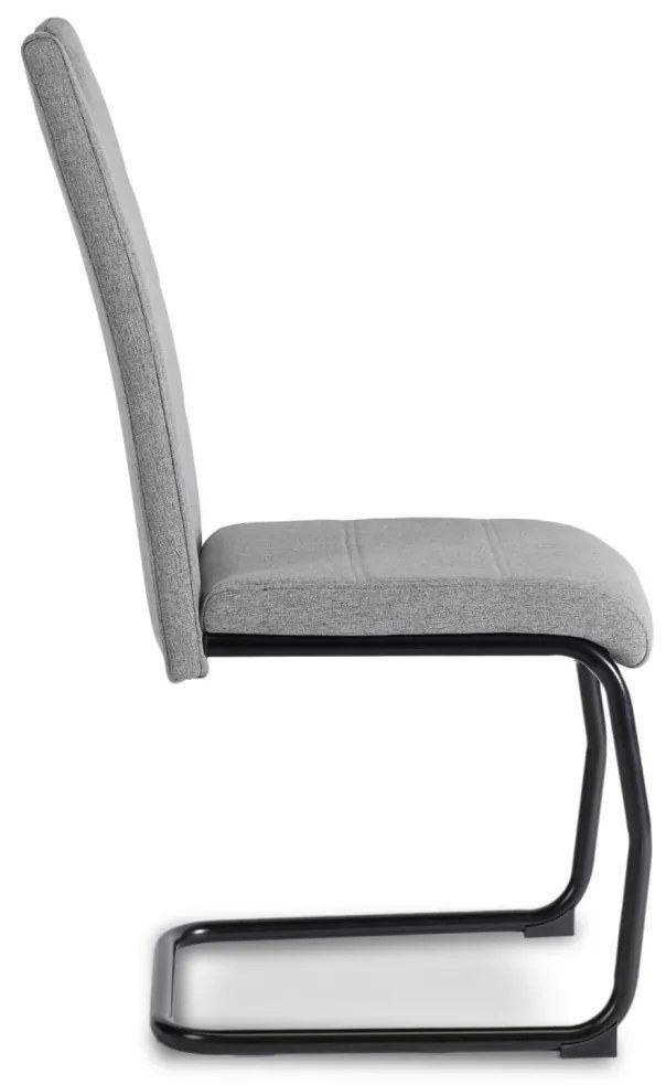 Szánkótalpal Étkezőszék Szürke/Fekete Színben. LOPEZ