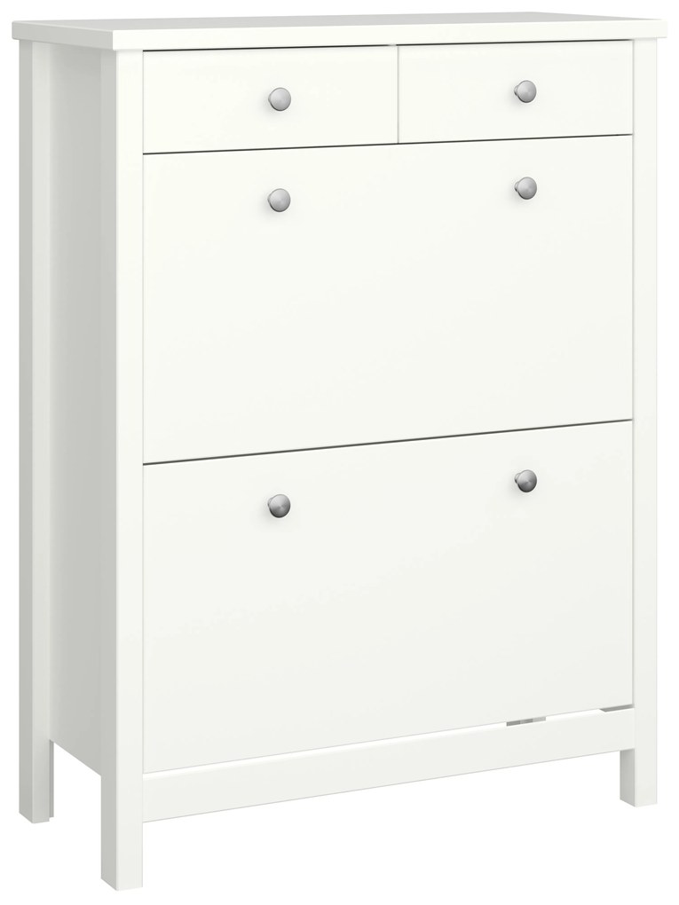 Tvilum Fehér cipősszekrény 2 fiókkal VITUS