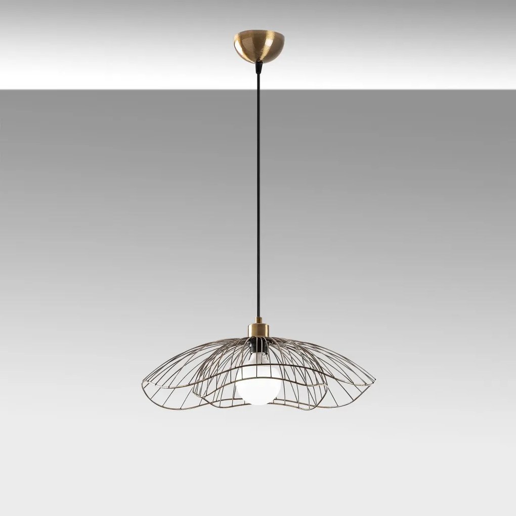 Farac 6381 vintage vas függőlámpa, Ø50 cm