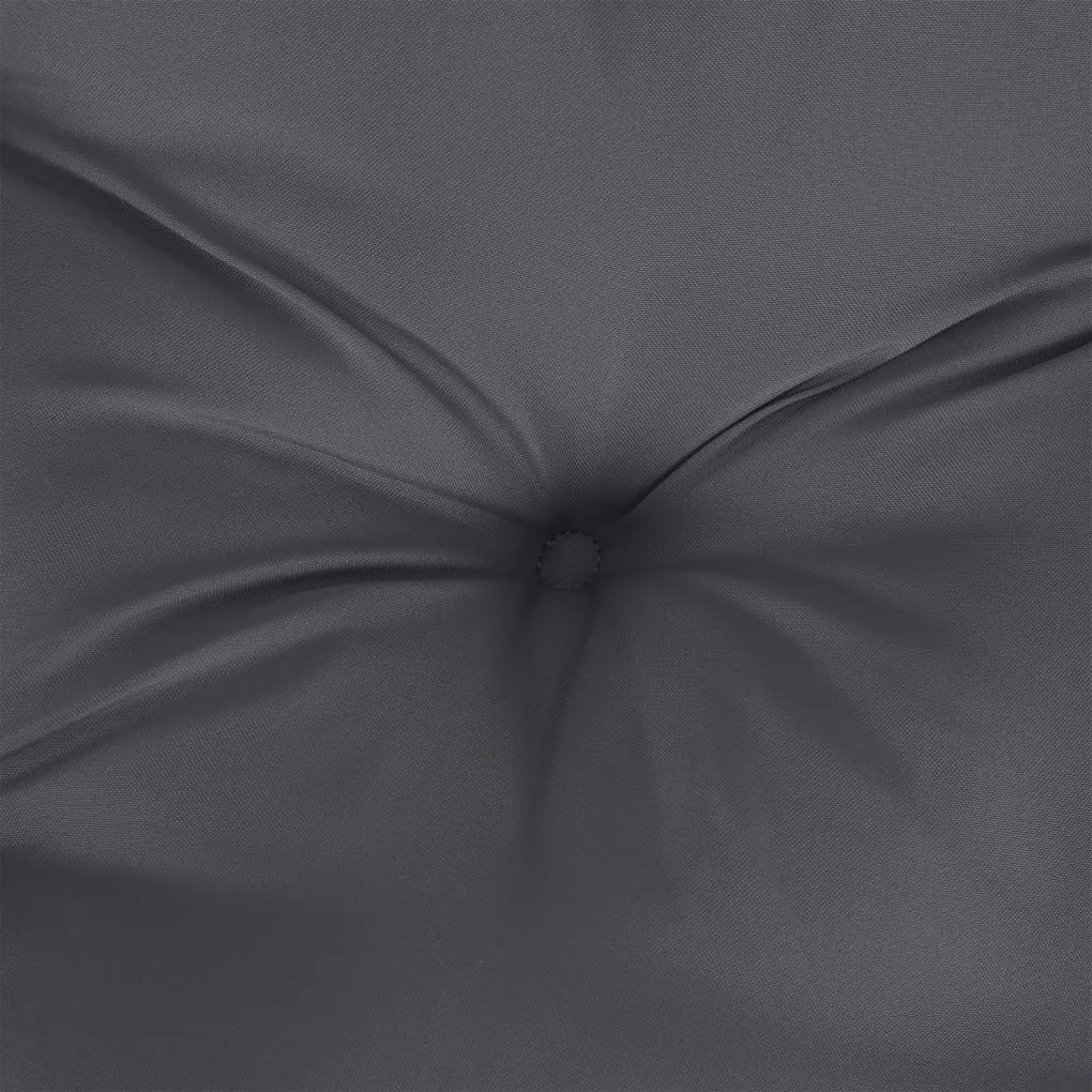2 db antracit oxford szövet kerti padpárna 200 x 50 x 7 cm