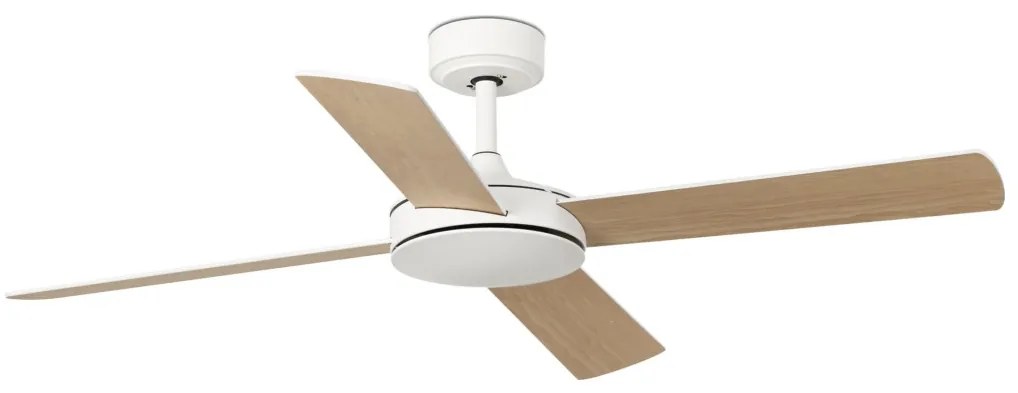 FARO 33350DC - Mennyezeti ventilátor MALLORCA L fehér/barna á. 132 cm + távirányítás
