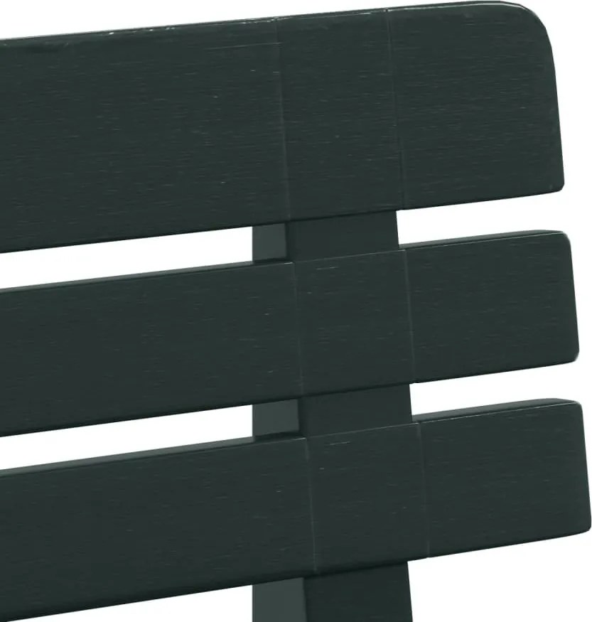 Zöld polipropilén kerti pad 110 x 52 x 71 cm
