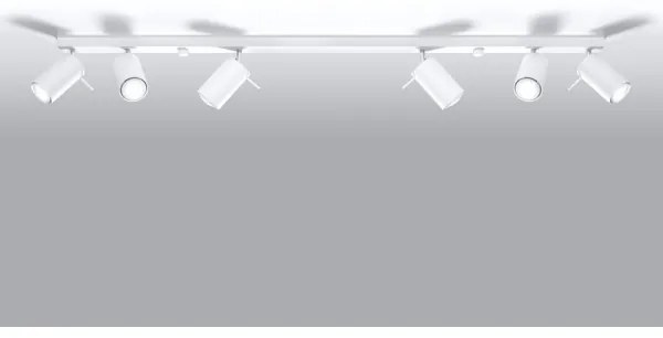 Sollux SL.0333 - Spotlámpa RING 6L 6xGU10/10W/230V fehér