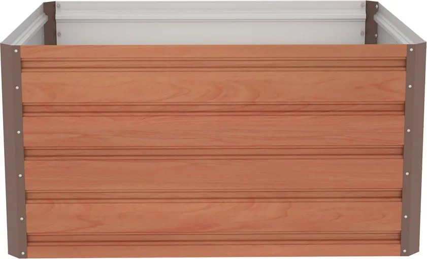 Emelt virágágyás G21 Daisy 100 x 80 x 52 cm,fémlemez, barna