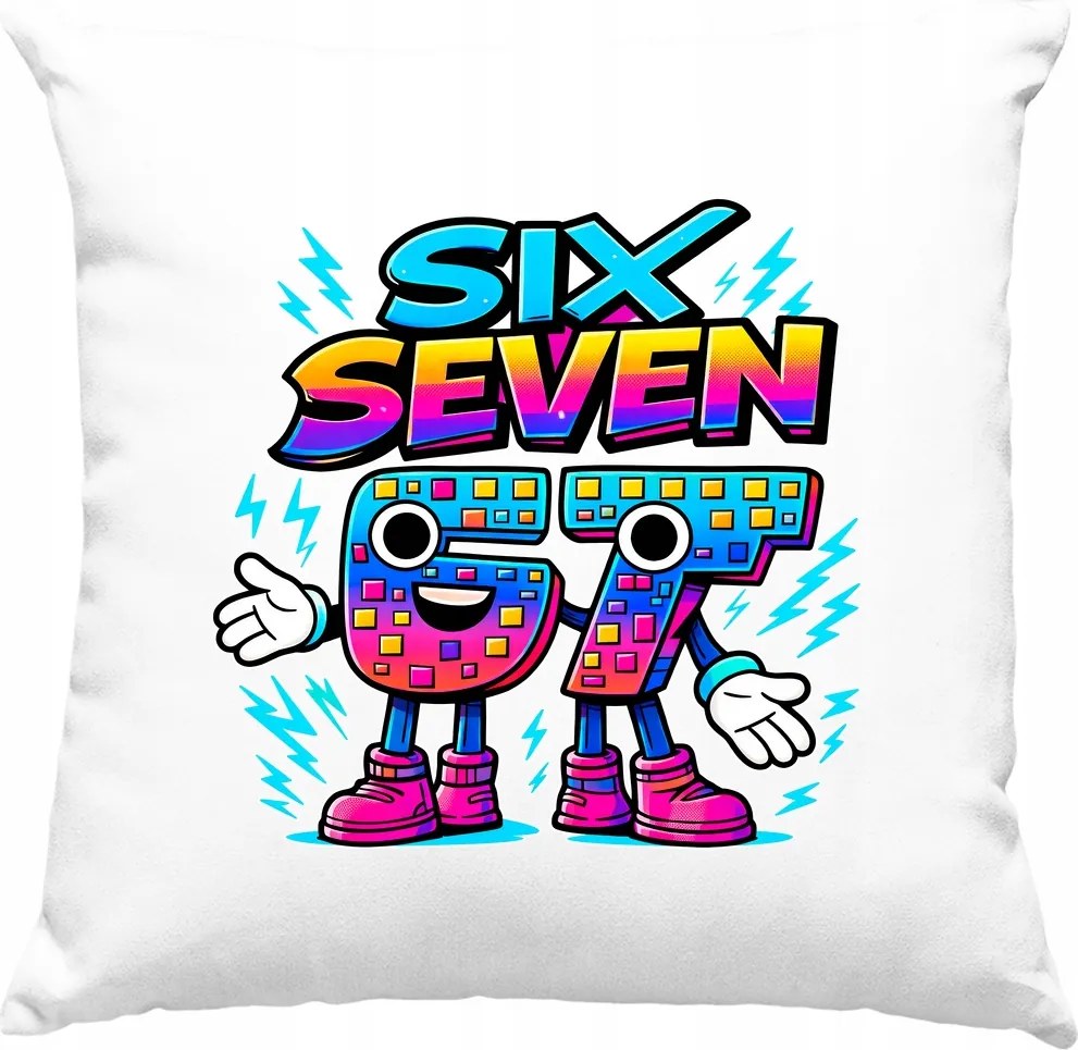 Neon párna 67-es, fehér