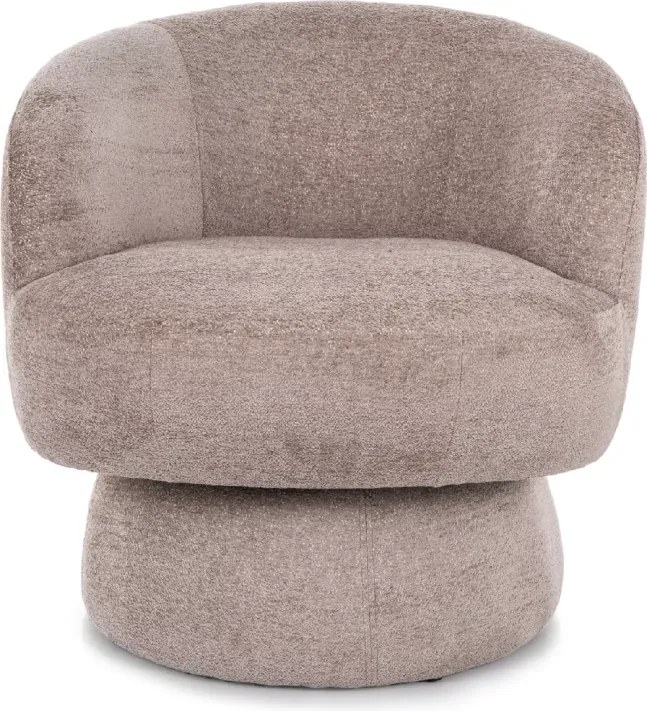 Forgatható design fotel COSMIC RAVEN, sötétbézs