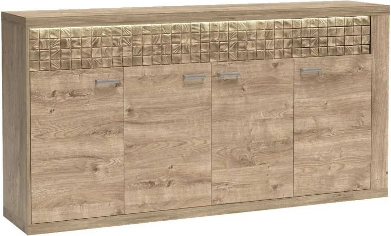 Natural N-9 komód, ribbeck tölgy, (LED-ek nélkül)