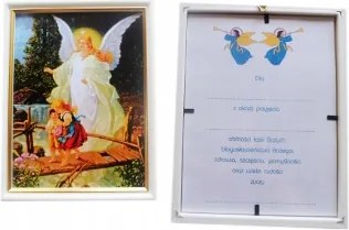 Vászonkép 17x22cm Őrangyal gyaloghíd keret Fehér