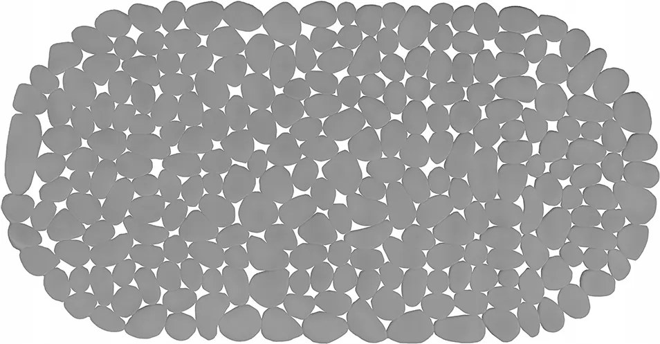 Fürdőszobaszőnyeg 66x34 CM Szürke Csúszásgátló zuhanyszőnyeg kádhoz Tömör