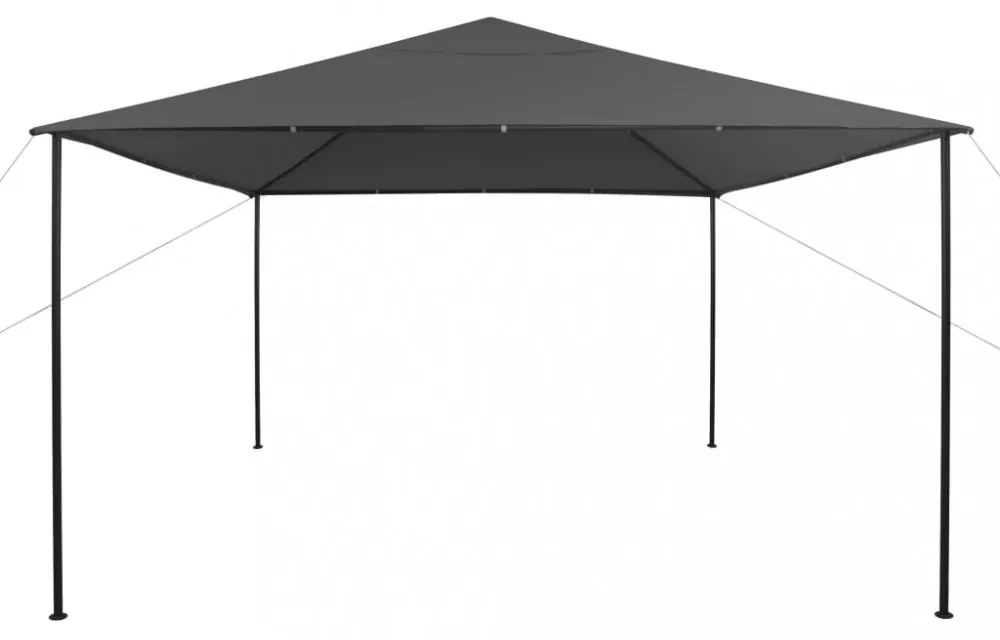 antracitszürke pavilon 4 x 4 x 3 m 180 g/m²