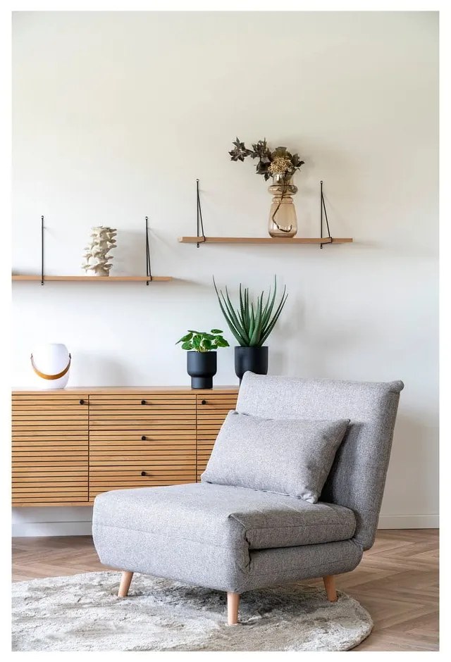 Világosbarna üveg váza (magasság 31 cm) – House Nordic