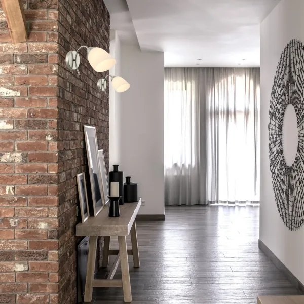 Fali lámpa DONNA 1xE27/60W/230V nikkel