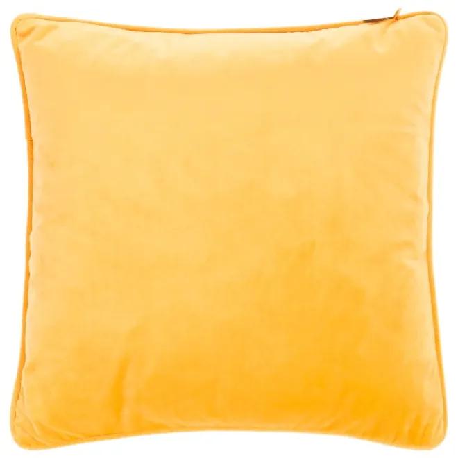 Velvety sárga díszpárna, 45 x 45 cm - Tiseco Home Studio