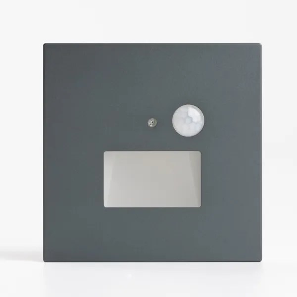 LED lépcsővilágító lámpatest mozgásérzékelővel LED/1,5W/230V 3000/4000/6000K antracit