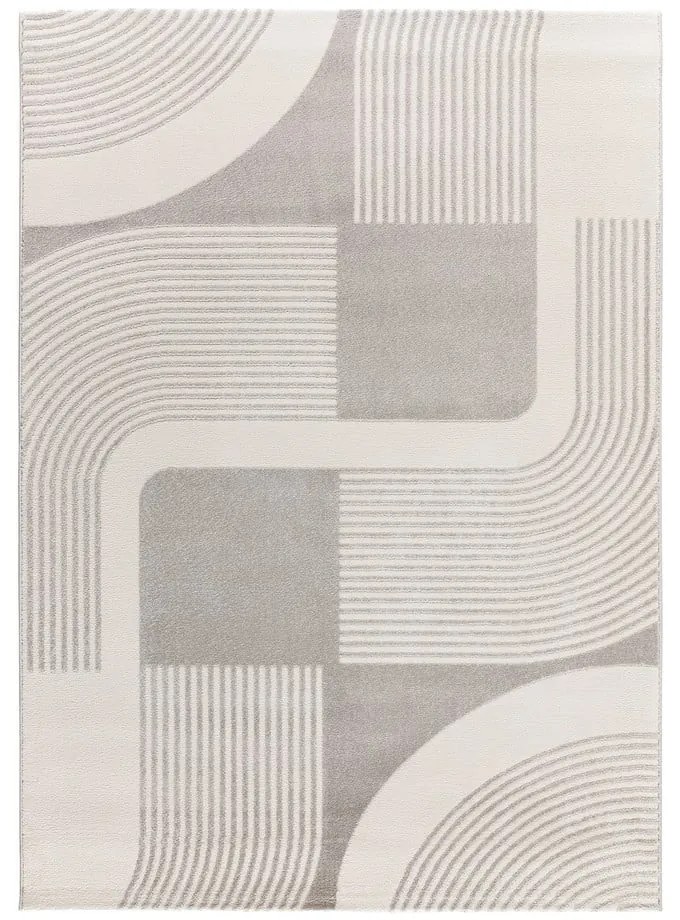 Világosszürke-elefántcsont színű szőnyeg 160x230 cm Flora – Universal