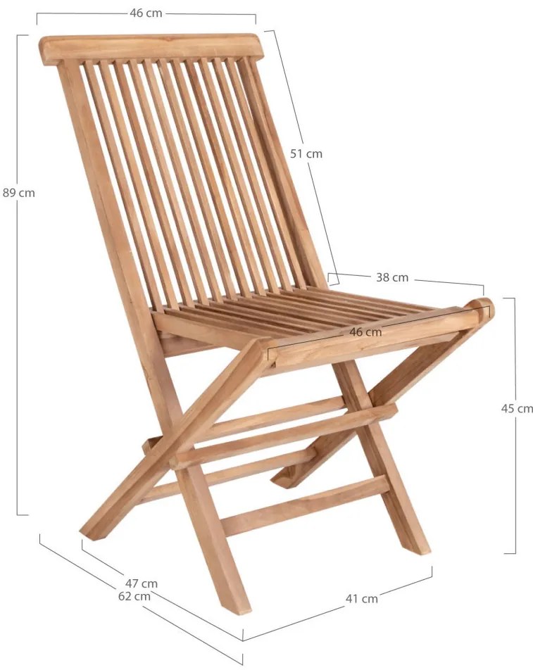 Toledo étkezőszék fa natúr