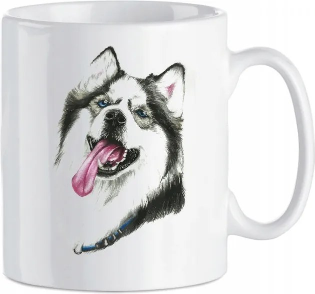 Szibériai husky mintás bögre 330 ml