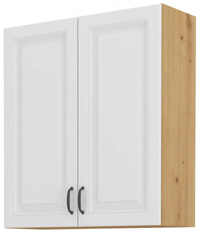 Felső konyhaszekrény Sheila 80 G 90 2F (artisan tölgy + fehér). 1032466