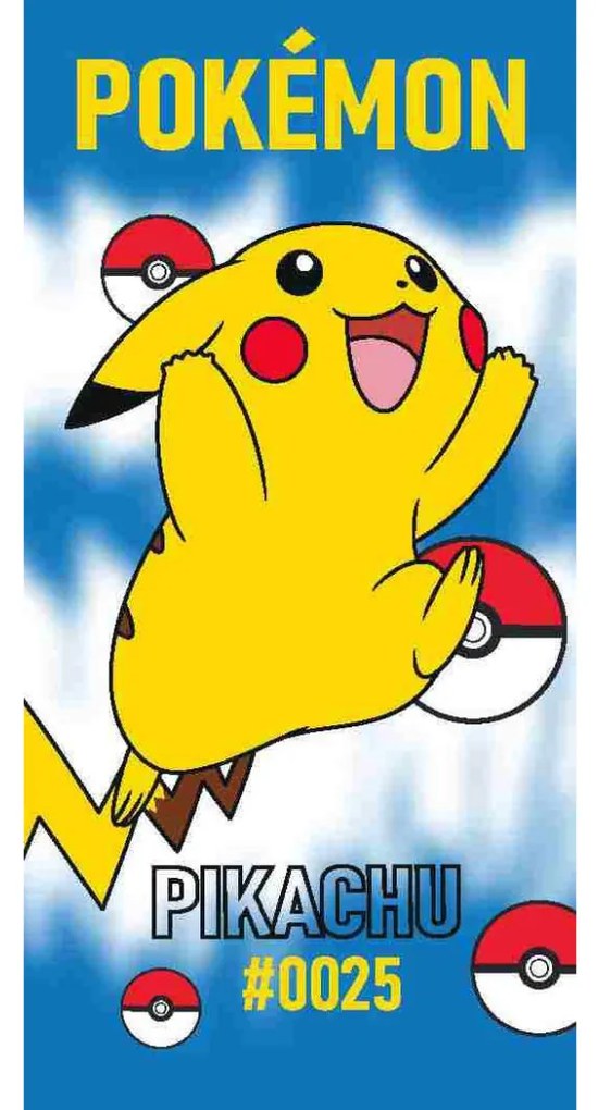 Pokémon 0025 fürdőlepedő, strand törölköző 70x140cm