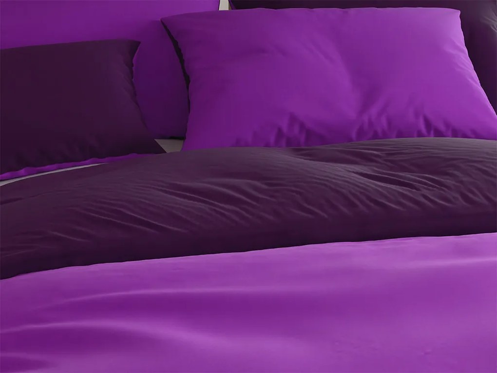 Pamut ágyneműhuzat VIOLETTA lila Ágyneműhuzat mérete: 70 x 90 cm | 140 x 200 cm