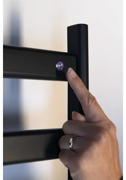 Sapho - Elektromos törölközőszárító ELIAS 105W/230V 49x73 cm matt fekete