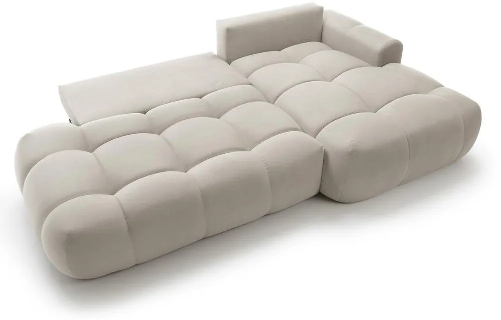 Sarokkanapé Ombre (J) (világos bézs + fekete). 1100460
