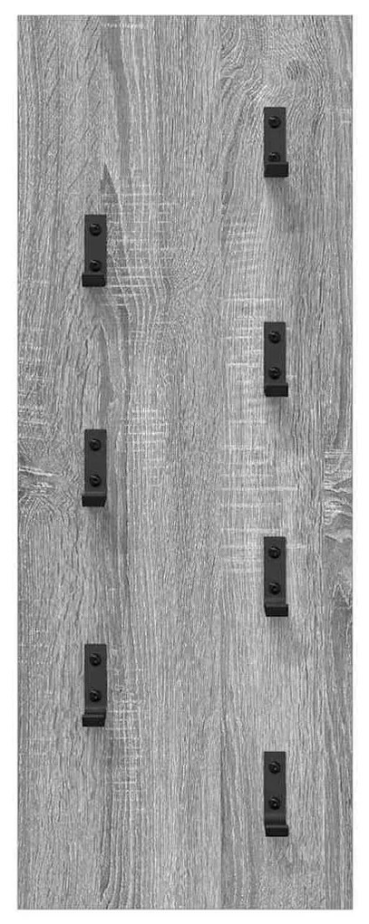 Fali Kabáthorog Szürke sonoma 30 x 1.5 x 80 cm Faanyag