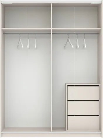 BERNO ruhásszekrény, 150 cm | Kasmír