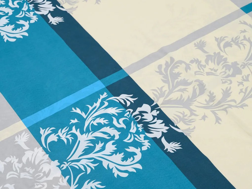 DELUXE türkiz pamut ágyneműhuzat Ágyneműhuzat mérete: 70 x 90 cm | 140 x 200 cm