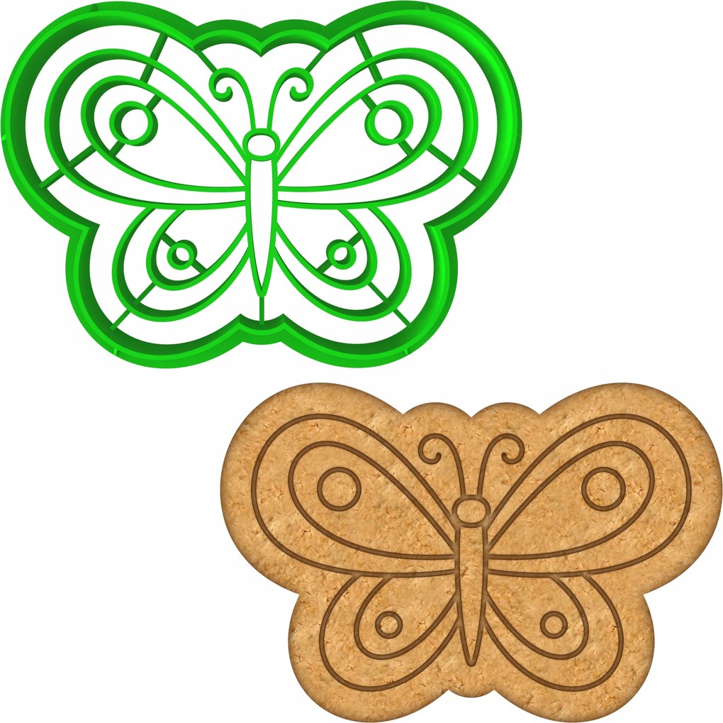 Húsvéti Forma Mézeskalács lyukasztó Húsvéti pillangó 8cm