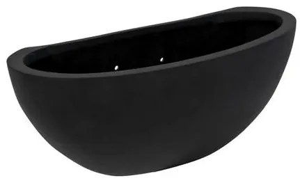 Pottery Pots Mini Dorant Wally ültetőgép, fekete színű, többféle méretben - PotteryPots méret: L - h 16,5 cm