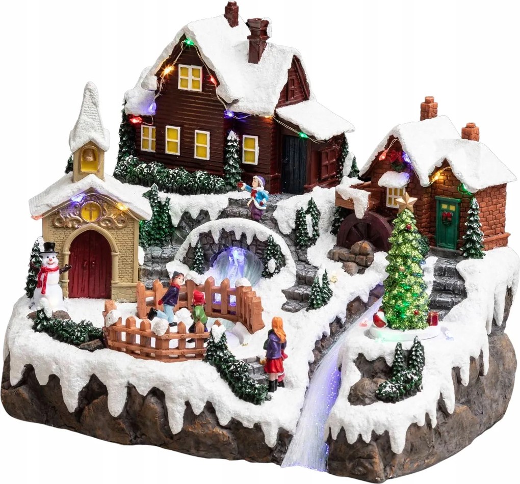 Karácsonyi Figura Led Dekoráció Betlehem Karácsonyra 32 x 24,5 CM