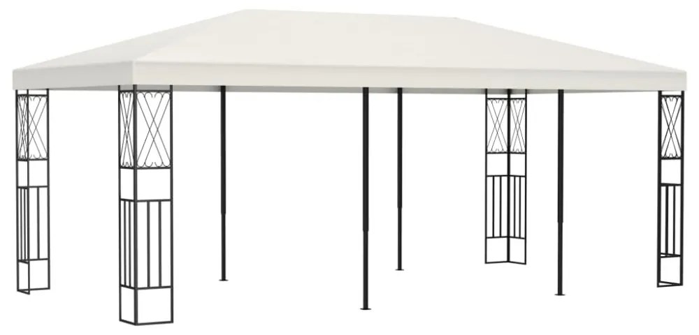 krémszínű szövetpavilon 3 x 6 m
